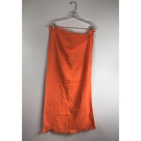 Vintage Mid Century Orange Hand Towel - Picture 1 of 5